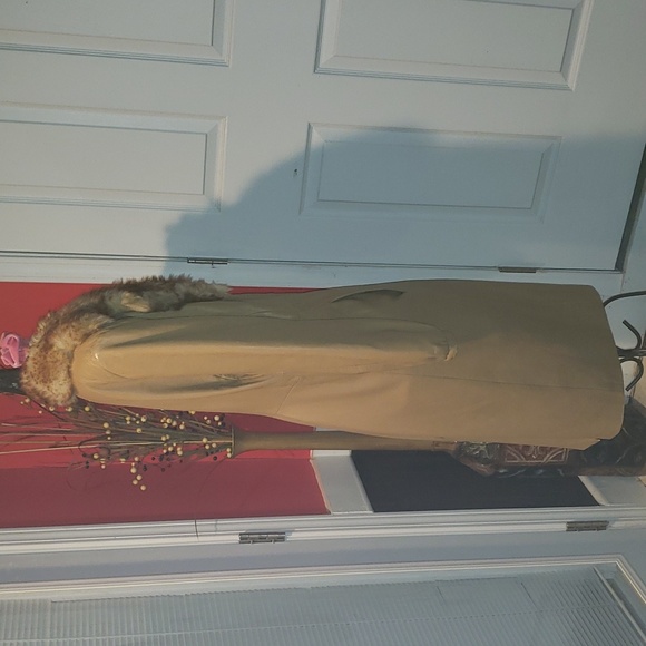 💘🖤💘 KENNETH COLE BLACK LABEL NY LEATHER SHEARLING LAMB TAN COAT JACKET - Picture 6 of 12